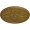 Ekena Millwork Bradford Ceiling Medallion (Fits Canopies up to 6 5/8"), Hand-Painted Gold, 32 5/8"OD x 2"P CM32BRGLS - alternate 3